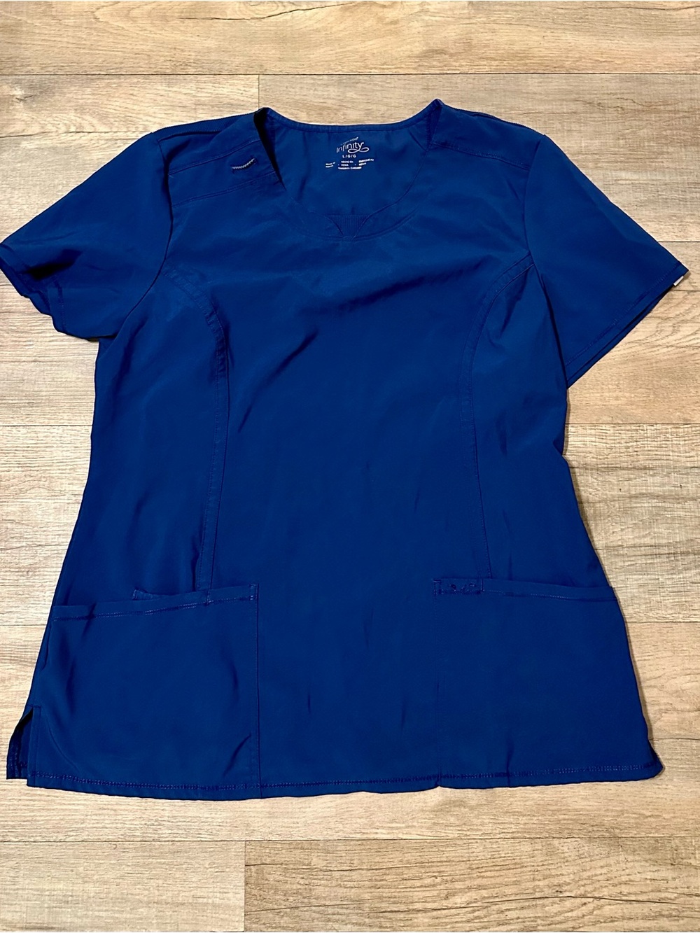 Cherokee Infinity Women's Scrub Top - Navy Blue